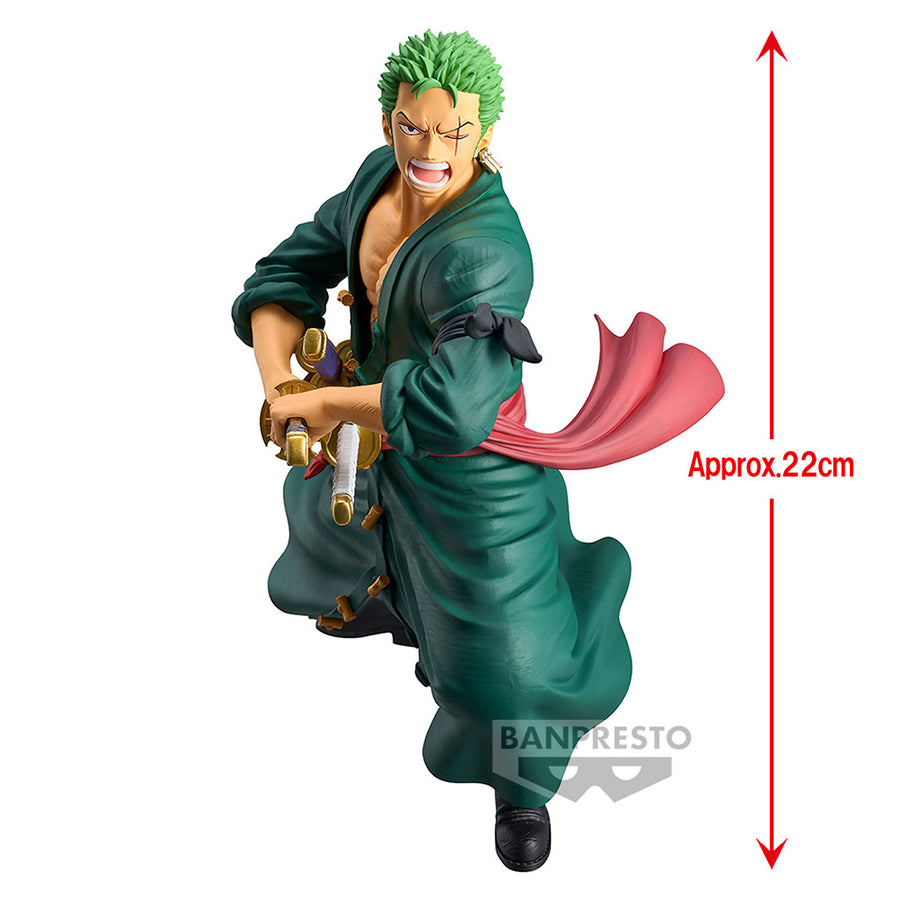 ESTÁTUA BANPRESTO ONE PIECE GRANDISTA- RORONOA ZORO (3793)
