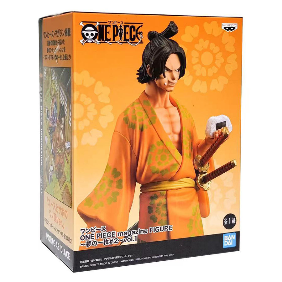 ESTÁTUA BANPRESTO ONE PIECE MAGAZINE VOL.1 - PORTGAS D. ACE