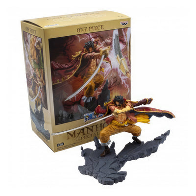 ESTÁTUA BANPRESTO ONE PIECE - MANHOOD GOL D. ROGER
