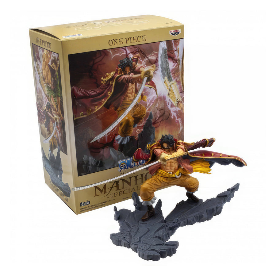 ESTÁTUA BANPRESTO ONE PIECE - MANHOOD GOL D. ROGER