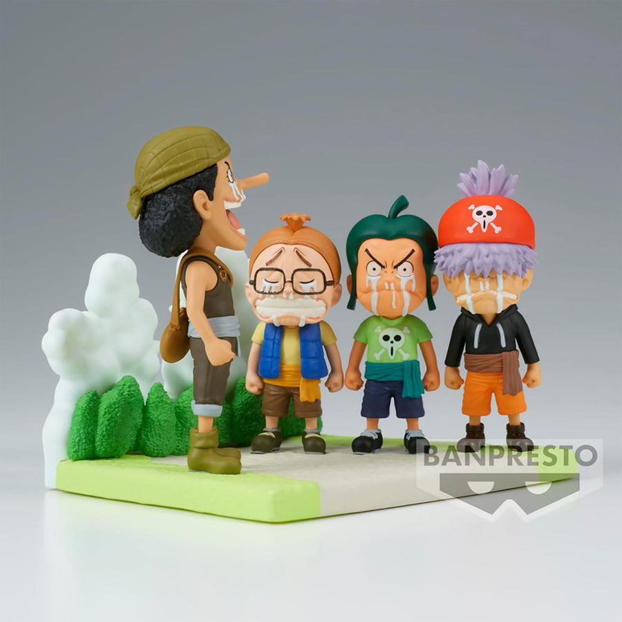 ESTÁTUA BANPRESTO ONE PIECE WCF LOG STORIES - USOPP PIRATES (88096)