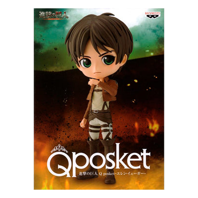 ESTÁTUA BANPRESTO Q POSKET ATTACK ON TITAN - EREN YEAGER (VERSÃO B)