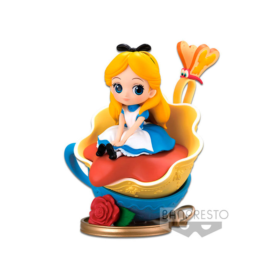 ESTÁTUA BANPRESTO Q POSKET DISNEY CHARACTERS - ALICE (VERSÃO A)
