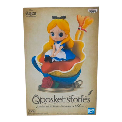 ESTÁTUA BANPRESTO Q POSKET DISNEY CHARACTERS - ALICE (VERSÃO A)