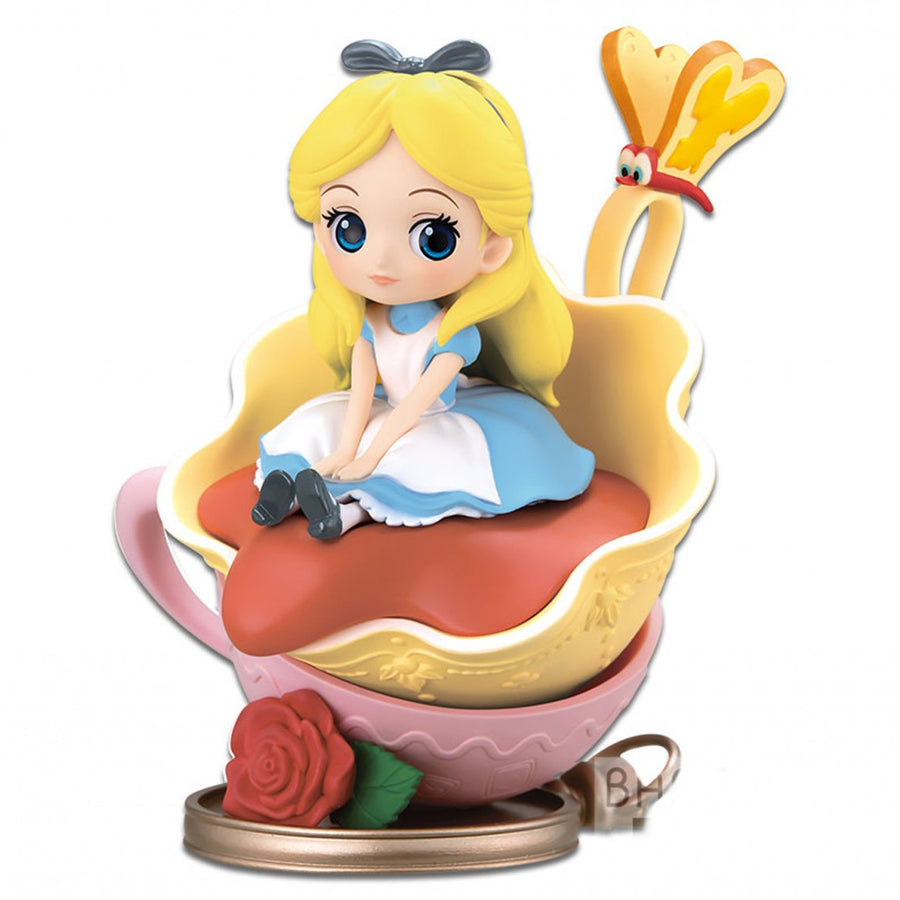 ESTÁTUA BANPRESTO Q POSKET DISNEY CHARACTERS - ALICE (VERSÃO B)