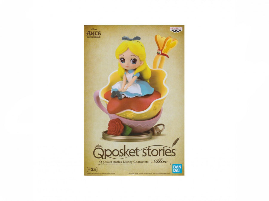 ESTÁTUA BANPRESTO Q POSKET DISNEY CHARACTERS - ALICE (VERSÃO B)