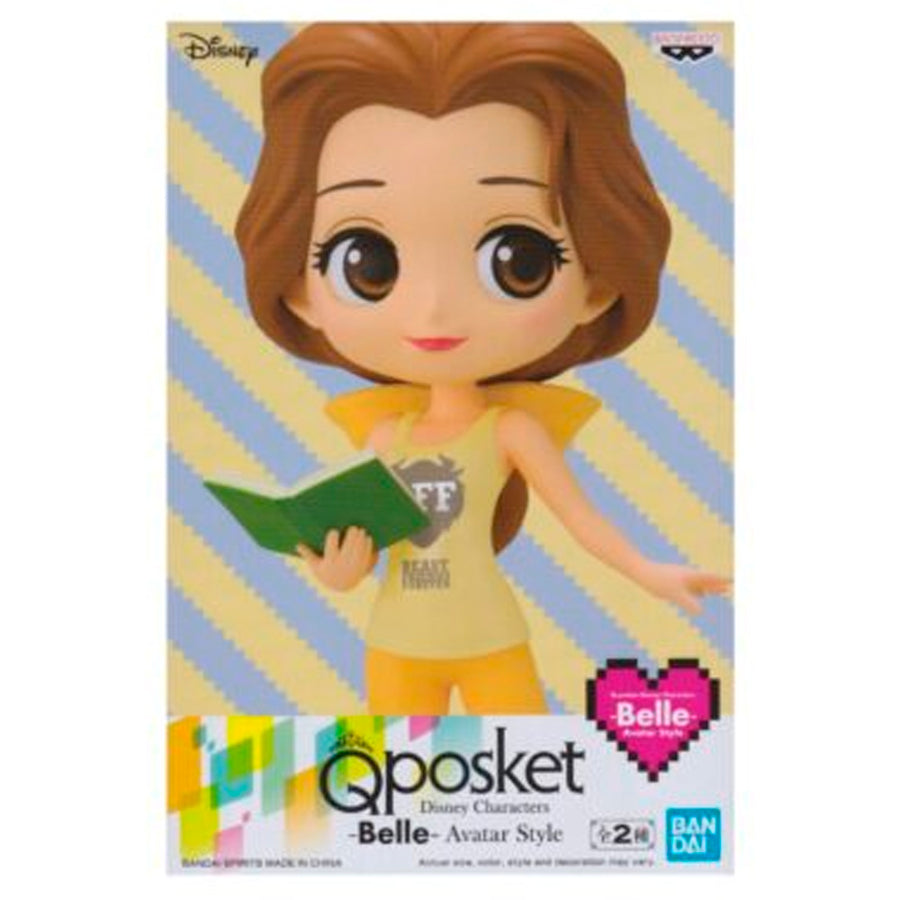 ESTÁTUA BANPRESTO Q POSKET DISNEY CHARACTERS AVATAR STYLE - BELLE (VERSÃO B)