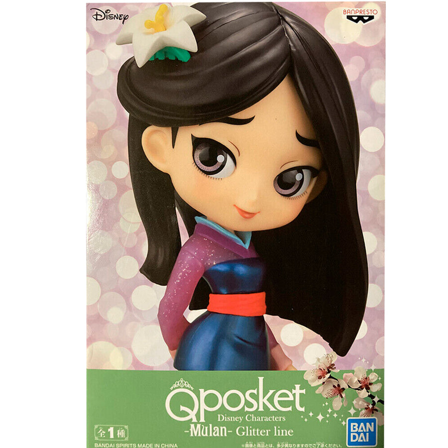 ESTÁTUA BANPRESTO Q POSKET DISNEY CHARACTERS GLITTER LINE - MULAN