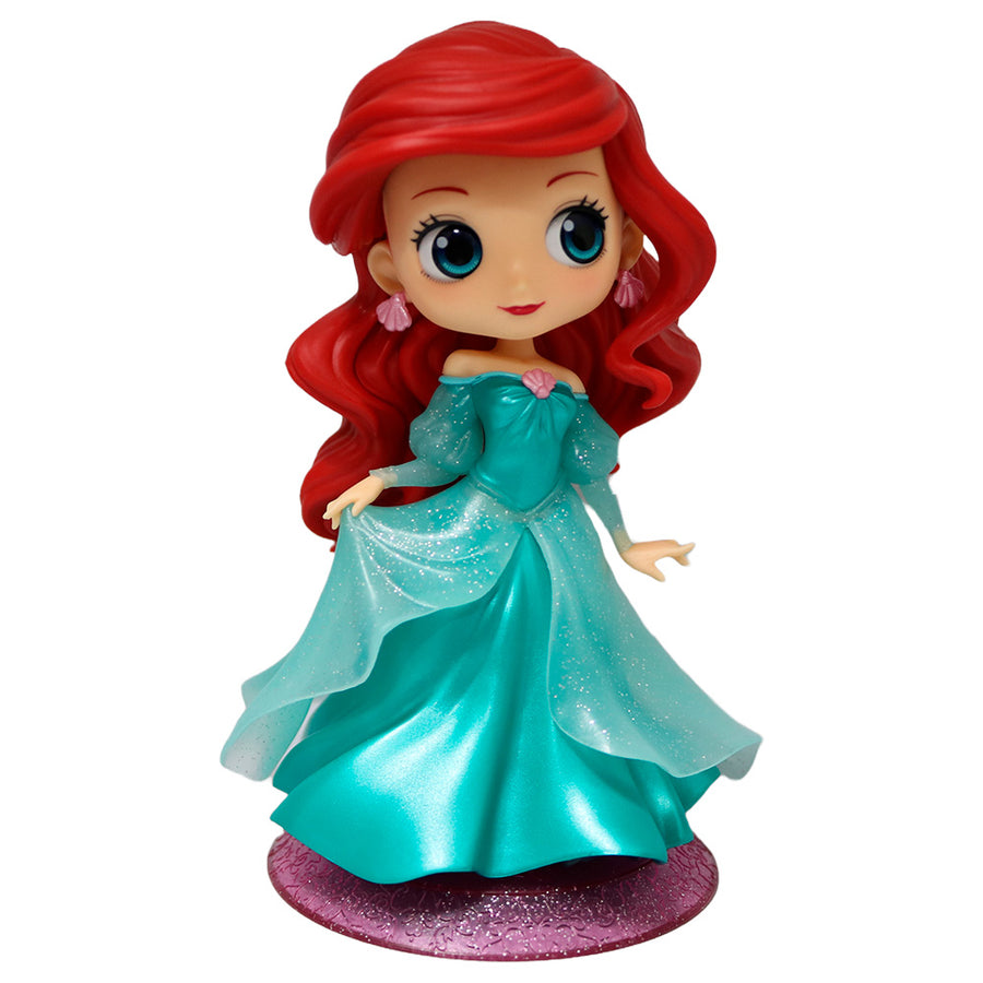 ESTÁTUA BANPRESTO Q POSKET DISNEY THE LITTLE MERMAID GLITTER LINE - ARIEL PRINCESS DRESS