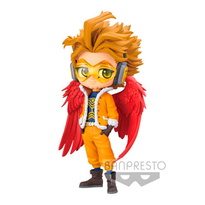 ESTÁTUA BANPRESTO Q POSKET MY HERO ACADEMIA - HAWKS (VERSÃO B)