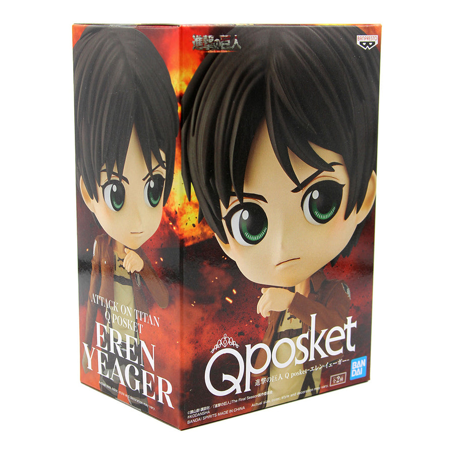 ESTÁTUA BANPRESTO QPOSKET ATTACK ON TITAN - EREN YEAGER VERSION A (18527)