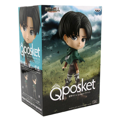ESTÁTUA BANPRESTO QPOSKET ATTACK ON TITAN - LEVI ACKERMAN VERSION A 18529