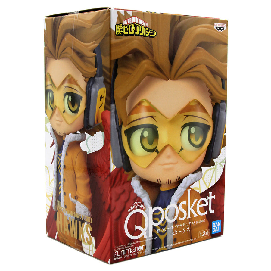 ESTÁTUA BANPRESTO QPOSKET MY HERO ACADEMIA - HAWKS VERSION A 18533