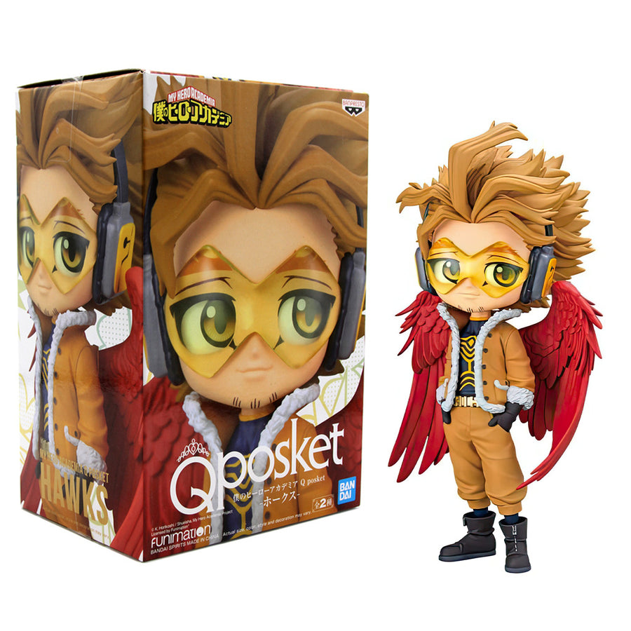 ESTÁTUA BANPRESTO QPOSKET MY HERO ACADEMIA - HAWKS VERSION A 18533