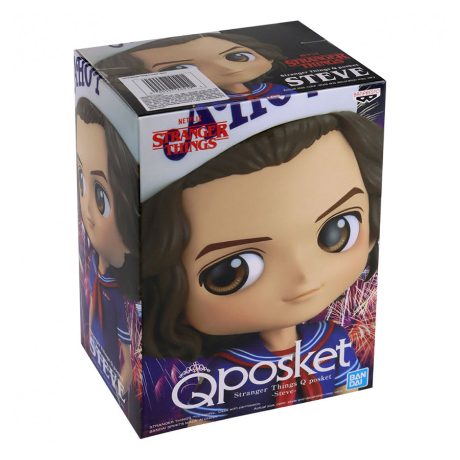 ESTÁTUA BANPRESTO QPOSKET STRANGER THINGS - STEVE 18040