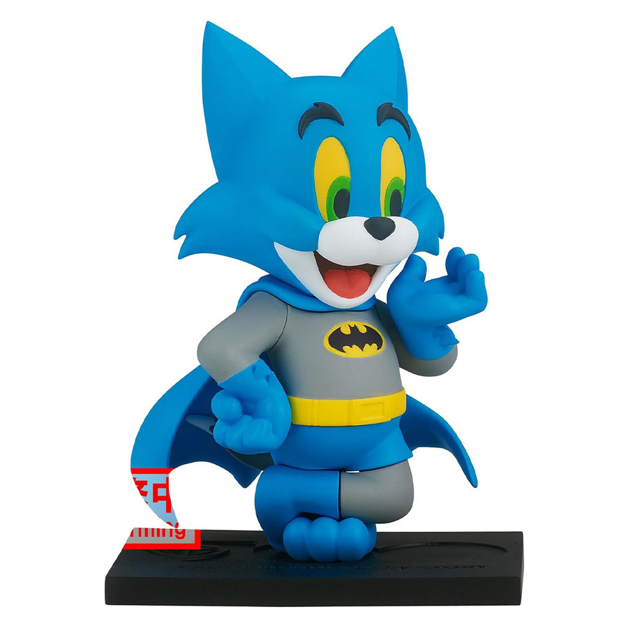 ESTÁTUA BANPRESTO TOM AND JERRY 100TH ANNIVERSARY WARNER BROS - TOM AS BATMAN (84418)