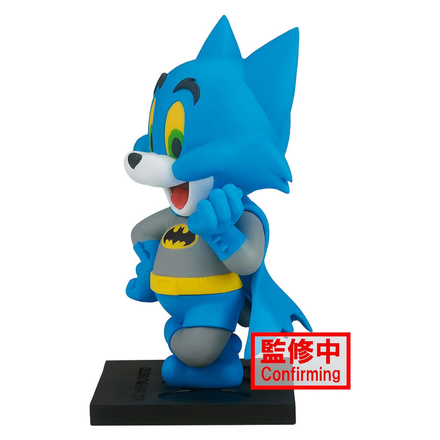 ESTÁTUA BANPRESTO TOM AND JERRY 100TH ANNIVERSARY WARNER BROS - TOM AS BATMAN (84418)