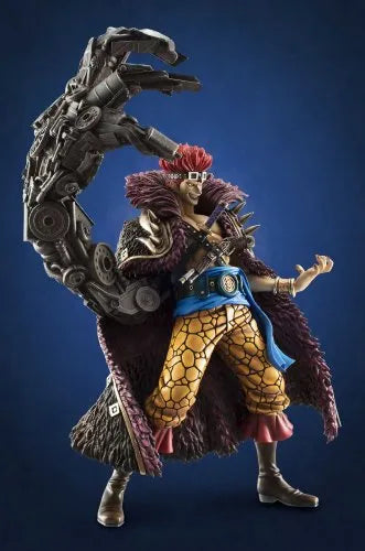 Eustass Kid Figure | Portrait Of Pirates Maximumㅤ – MegaHouse – ActionFigure Brasil — com base expositora