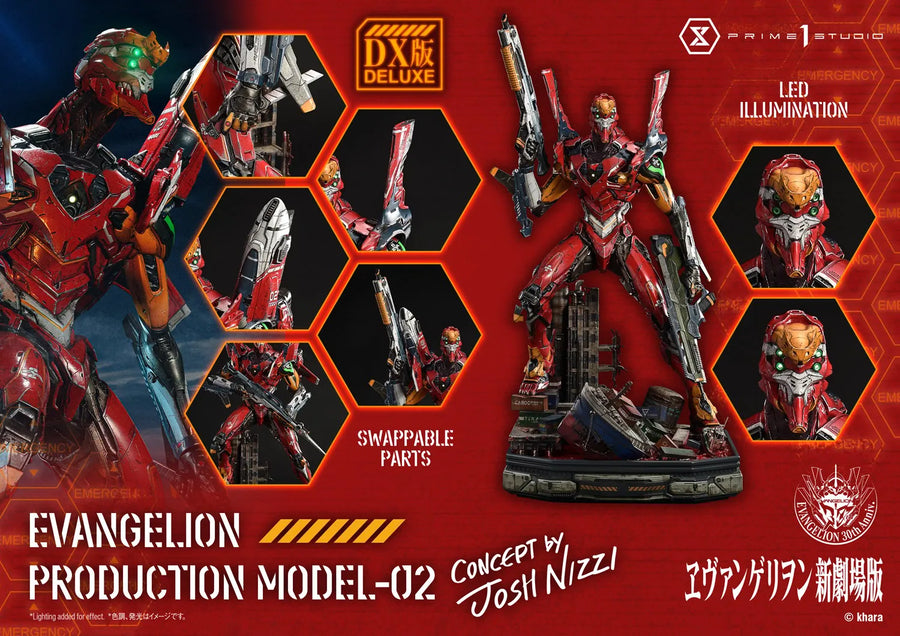Evangelion Production Model-02 (Deluxe Bonus Version) Evangelion – Prime1Studio – ActionFigure Brasil
