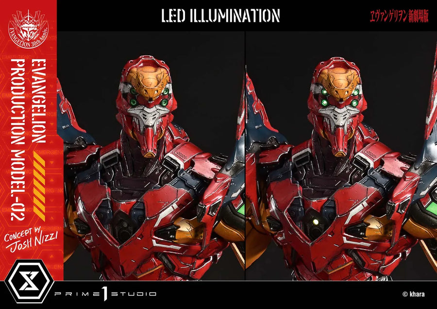 Evangelion Production Model-02 (Deluxe Bonus Version) Evangelion – Prime1Studio – ActionFigure Brasil