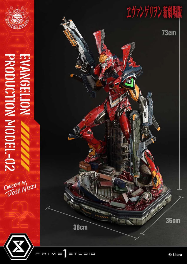 Evangelion Production Model-02 (Deluxe Bonus Version) Evangelion – Prime1Studio – ActionFigure Brasil