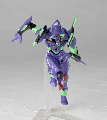 Evangelion Shin Gekijouban - EVA-01 - Revoltech - 100EX - Eva Racing 2012/ Evangelion RT EVA-01 Apple Shiden (Kaiyodo)ㅤ – Kaiyodo – ActionFigure Brasil