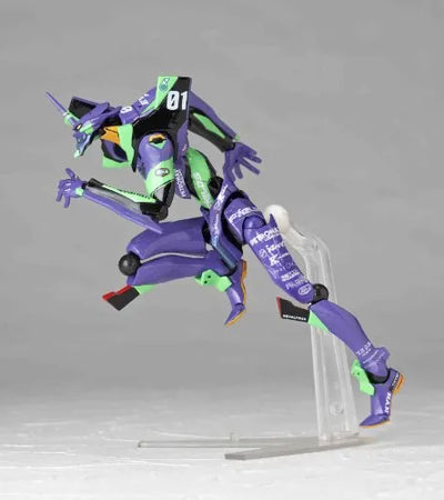 Evangelion Shin Gekijouban - EVA-01 - Revoltech - 100EX - Eva Racing 2012/ Evangelion RT EVA-01 Apple Shiden (Kaiyodo)ㅤ – Kaiyodo – ActionFigureBrasil — com base expositora