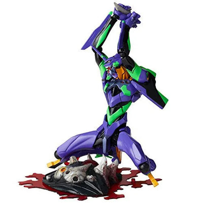Evangelion Shin Gekijouban - EVA-01 - Sachiel - Evangelion Evolution EV-001 - Legacy of Revoltech LR-048 - Revoltech No.100 (Kaiyodo)ㅤ – Kaiyodo – ActionFigureBrasil — ângulo diferente