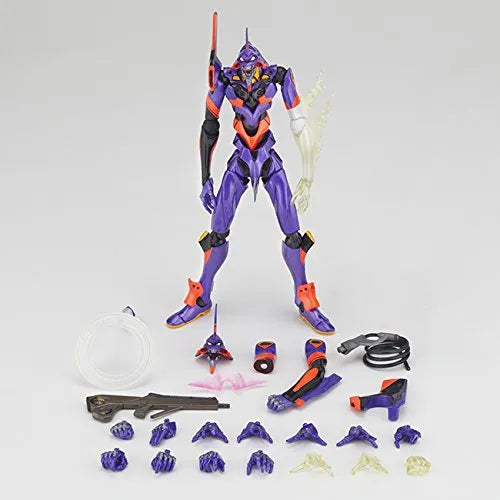 Evangelion Shin Gekijouban: Ha - EVA-01 - Evangelion Evolution EV-015 - Legacy of Revoltech LR-038 - Revoltech No.076 - Awakening ver. (Kaiyodo)ㅤ – Kaiyodo As Manufacturer – ActionFigure Brasil — ângulo diferente