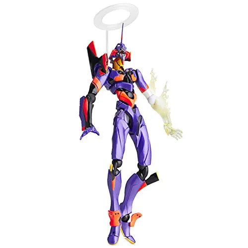 Evangelion Shin Gekijouban: Ha - EVA-01 - Evangelion Evolution EV-015 - Legacy of Revoltech LR-038 - Revoltech No.076 - Awakening ver. (Kaiyodo)ㅤ – Kaiyodo As Manufacturer – ActionFigure Brasil — ângulo diferente