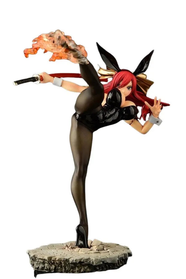 Fairy Tail - Erza Scarlet - 1/6 - High Kick Ver., Black Bunny (Orca Toys)ㅤ – Orca Toys – ActionFigure Brasil