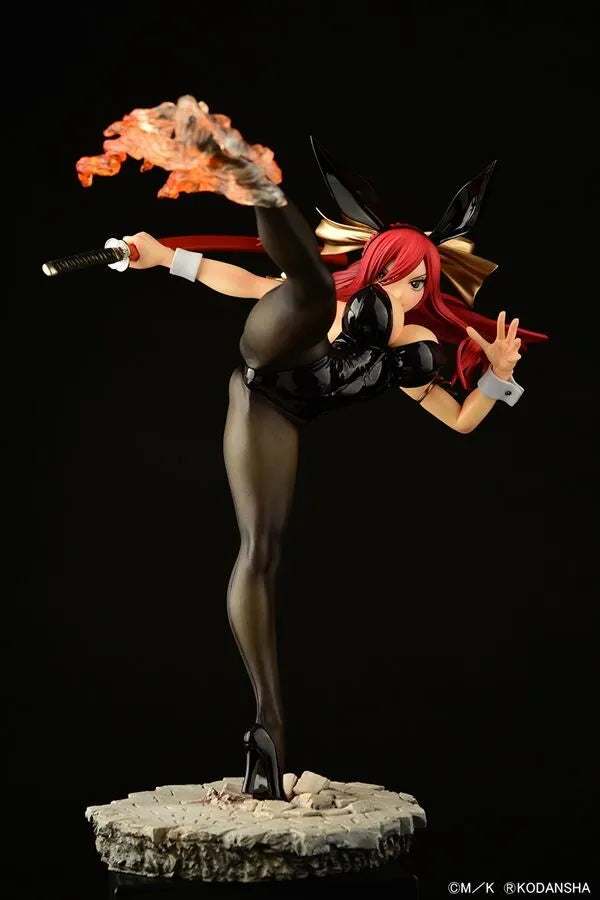 Fairy Tail - Erza Scarlet - 1/6 - High Kick Ver., Black Bunny (Orca Toys)ㅤ – Orca Toys – ActionFigure Brasil