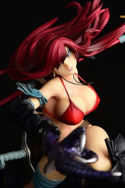 Fairy Tail - Erza Scarlet - 1/6 - the Kishi ver., Another Color :Black Armor: - December 2022 Re-release (Orca Toys)ㅤ – Orca Toys – ActionFigureBrasil — ângulo diferente