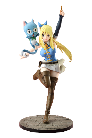Fairy Tail - Happy - Lucy Heartfilia - 1/8 (Bell Fine)ㅤ – Bell Fine – ActionFigure Brasil