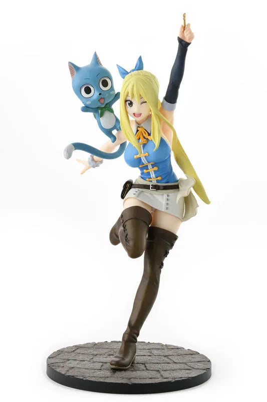 Fairy Tail - Happy - Lucy Heartfilia - 1/8 - Wink Ver. (Bell Fine)ㅤ – Bell Fine – ActionFigure Brasil