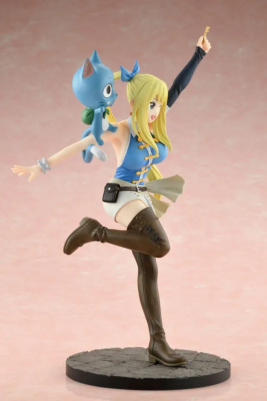 Fairy Tail - Happy - Lucy Heartfilia - 1/8 - Wink Ver. (Bell Fine)ㅤ – Bell Fine – ActionFigure Brasil