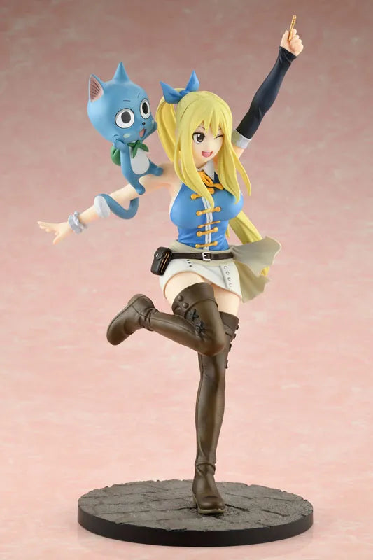 Fairy Tail - Happy - Lucy Heartfilia - 1/8 - Wink Ver. (Bell Fine)ㅤ – Bell Fine – ActionFigure Brasil