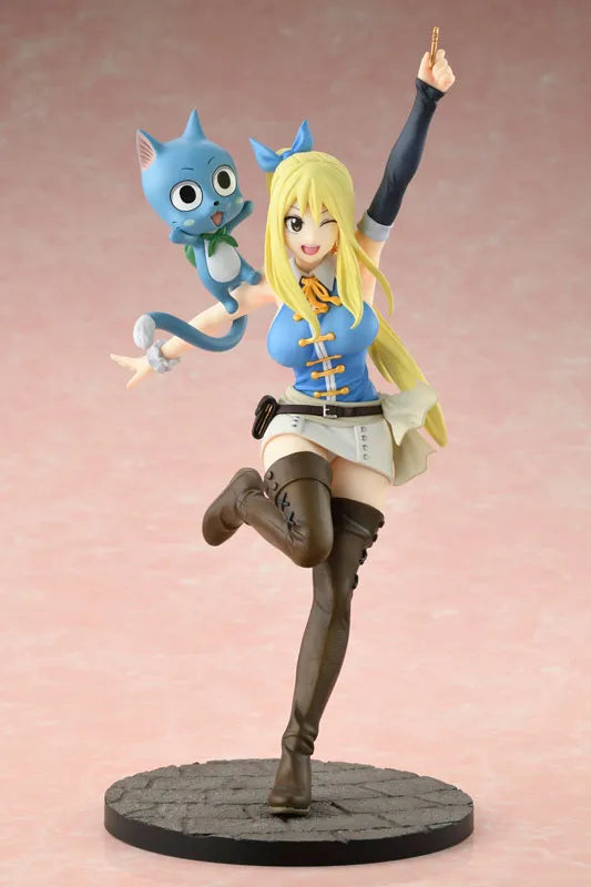 Fairy Tail - Happy - Lucy Heartfilia - 1/8 - Wink Ver. (Bell Fine)ㅤ – Bell Fine – ActionFigure Brasil