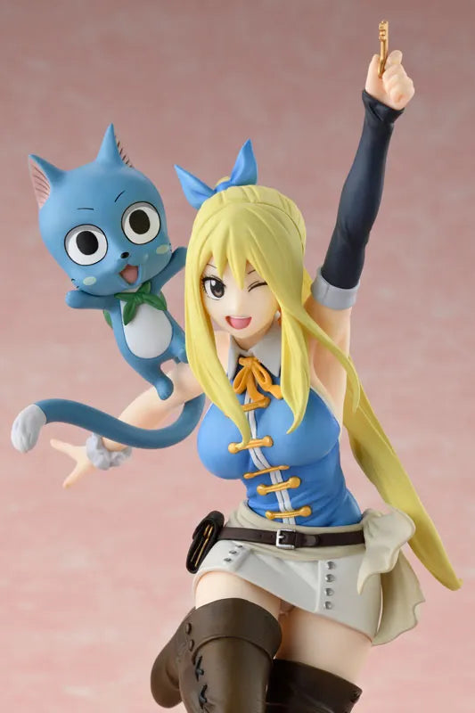 Fairy Tail - Happy - Lucy Heartfilia - 1/8 - Wink Ver. (Bell Fine)ㅤ – Bell Fine – ActionFigure Brasil