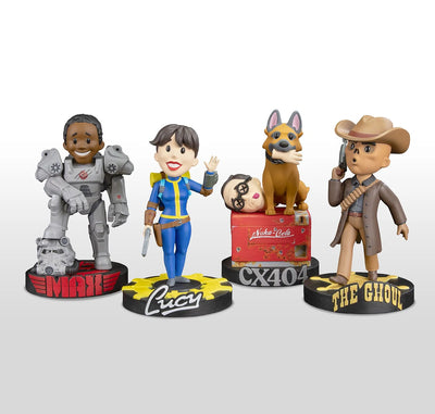 Fallout Stylized Characters Set – Dark Horse Comics – ActionFigure Brasil — iluminação de estúdio