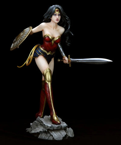 Fantasy Figure Gallery - DC Comics Collection: Wonder Woman New Earth 1/6 PVCㅤ – Yamato USA – ActionFigureBrasil — ângulo diferente