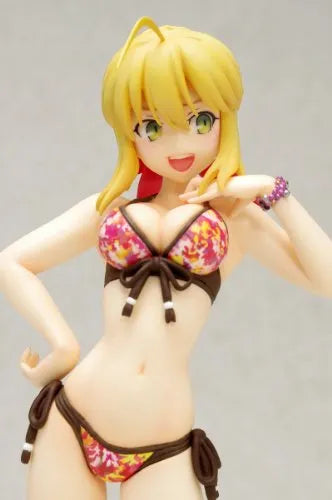 Fate/EXTRA - Saber EXTRA - Beach Queens - 1/10 - Swimsuit ver. (Wave)ㅤ – Wave – ActionFigureBrasil — ambientada
