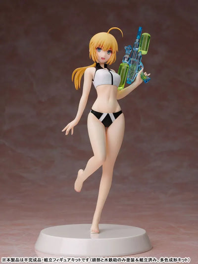 Fate/Grand Order - Altria Pendragon - Archer - Assemble Heroines - Summer Queens - 1/8 - Model Kit (Our Treasure)ㅤ – Our Treasure – ActionFigure Brasil — com base expositora