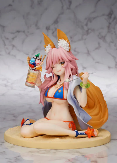 Fate/Grand Order - Tamamo no Mae - Lancer (Cerberus Project, Flare)ㅤ – Flare as ManufacturerCerberus Project as Producer – ActionFigure Brasil — com base expositora