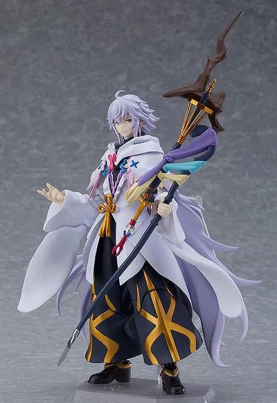 Fate/Grand Order: Zettai Majuu Sensen Babylonia - Merlin - Figma #479 (Max Factory)ㅤ – Max Factory – ActionFigure Brasil — com base expositora