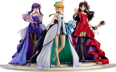 Fate/Stay Night - Saber - Matou Sakura - Rin Tohsaka - 1/7 - 15th Celebration Dress Ver. - Set of 3 Figures (Good Smile Company)ㅤ – Good Smile Company – ActionFigure Brasil