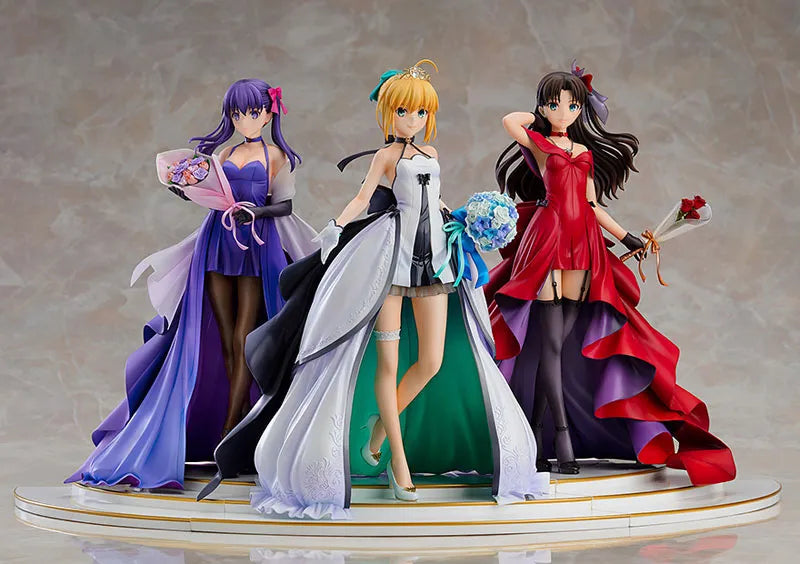 Fate/Stay Night - Saber - Matou Sakura - Rin Tohsaka - 1/7 - 15th Celebration Dress Ver. - Set of 3 Figures (Good Smile Company)ㅤ – Good Smile Company – ActionFigure Brasil
