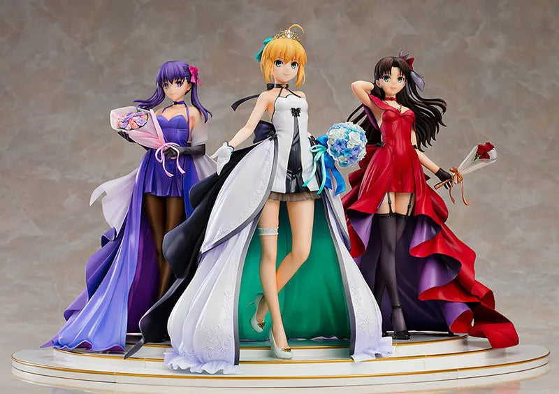Fate/Stay Night - Saber - Matou Sakura - Rin Tohsaka - 1/7 - 15th Celebration Dress Ver. - Set of 3 Figures (Good Smile Company)ㅤ – Good Smile Company – ActionFigure Brasil