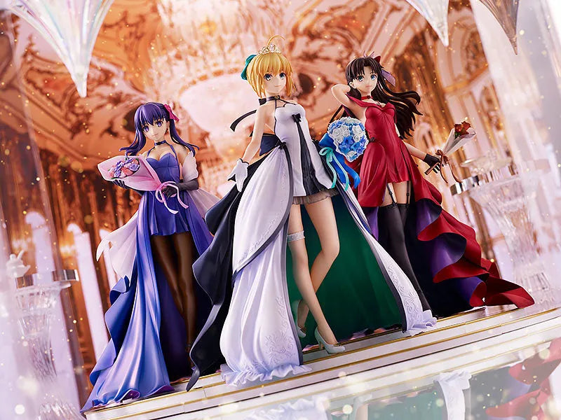 Fate/Stay Night - Saber - Matou Sakura - Rin Tohsaka - 1/7 - 15th Celebration Dress Ver. - Set of 3 Figures (Good Smile Company)ㅤ – Good Smile Company – ActionFigure Brasil