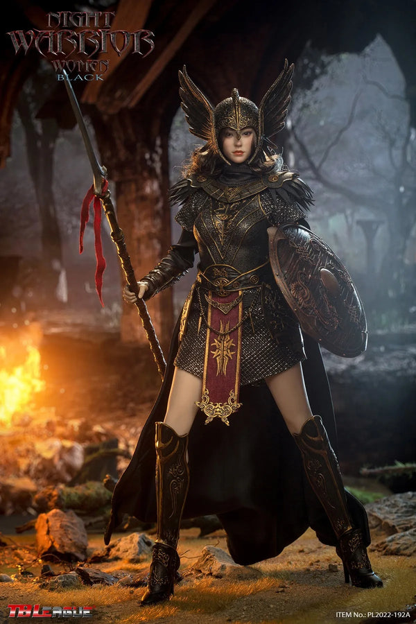 Female Night Warrior A - Black Armor Ver. - 1/6 (TB League)ㅤ – TBLeague – ActionFigureBrasil